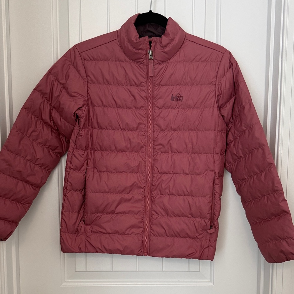 REI down filled light weight jacket (size girls L)